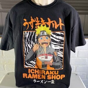 Naruto Ichiraku Ramen Black Graphic Tee